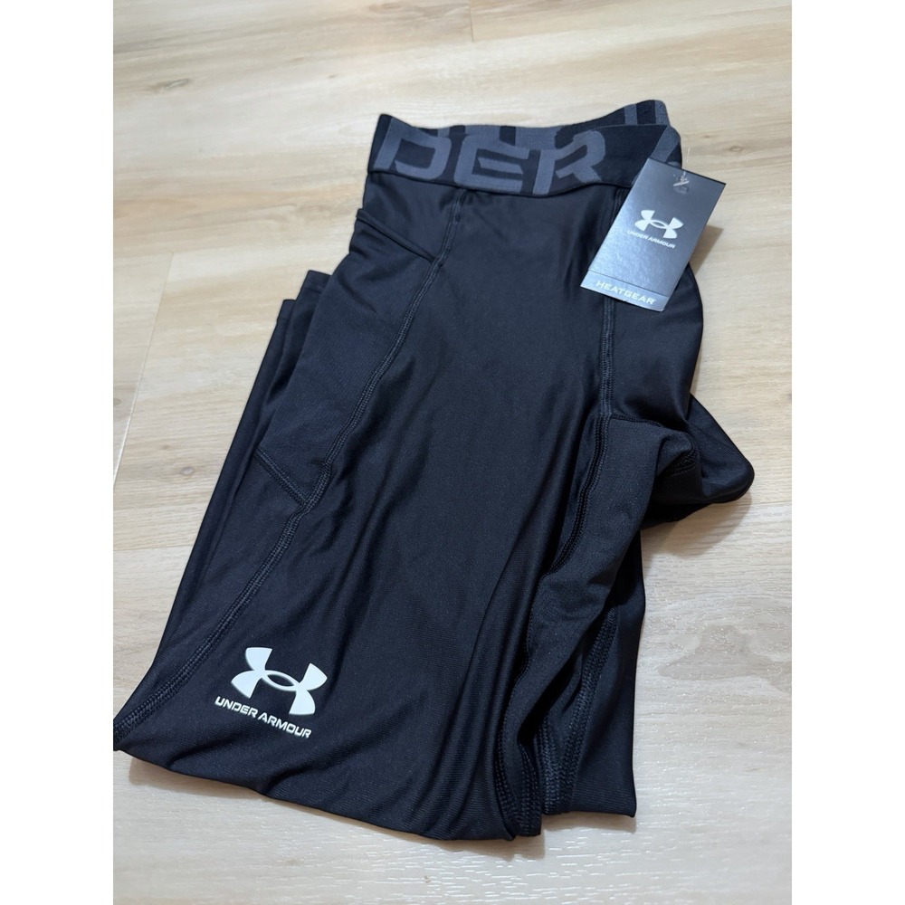 NWT Under Armour Compression Pants Heatgear Men's Size 2XL Black 3/4 Length